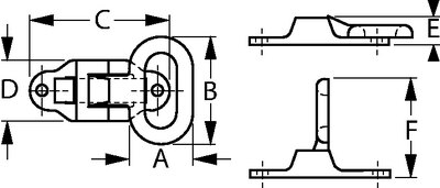 FOLDING STEP (SEA DOG LINE) 2" 3 1/4" 4 5/16" 1 13/16" 13/16" 3 7/16"